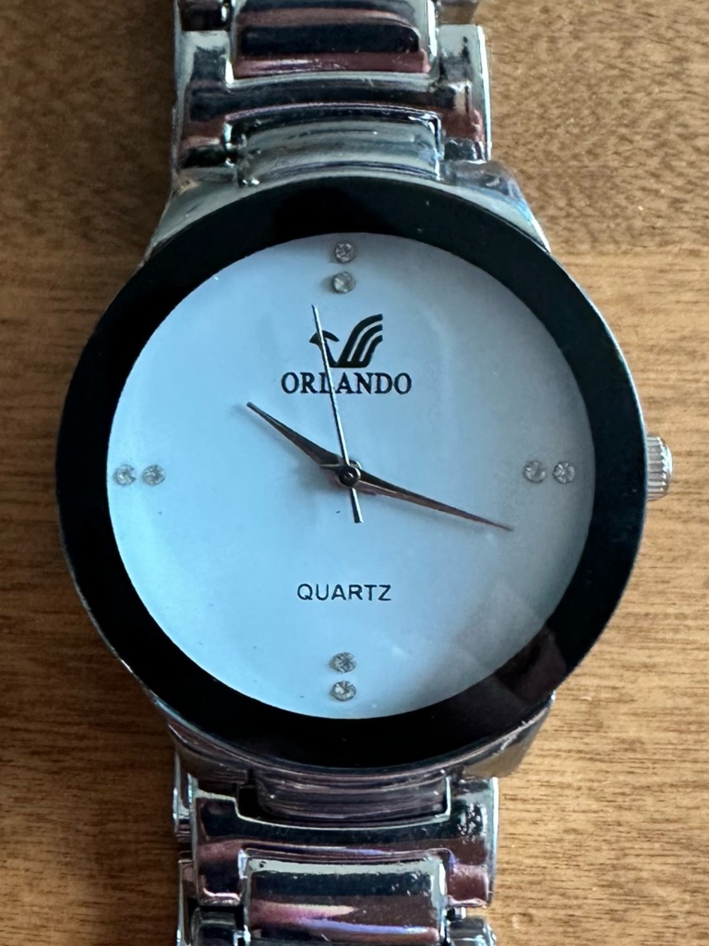Orlando unisex black dial watch